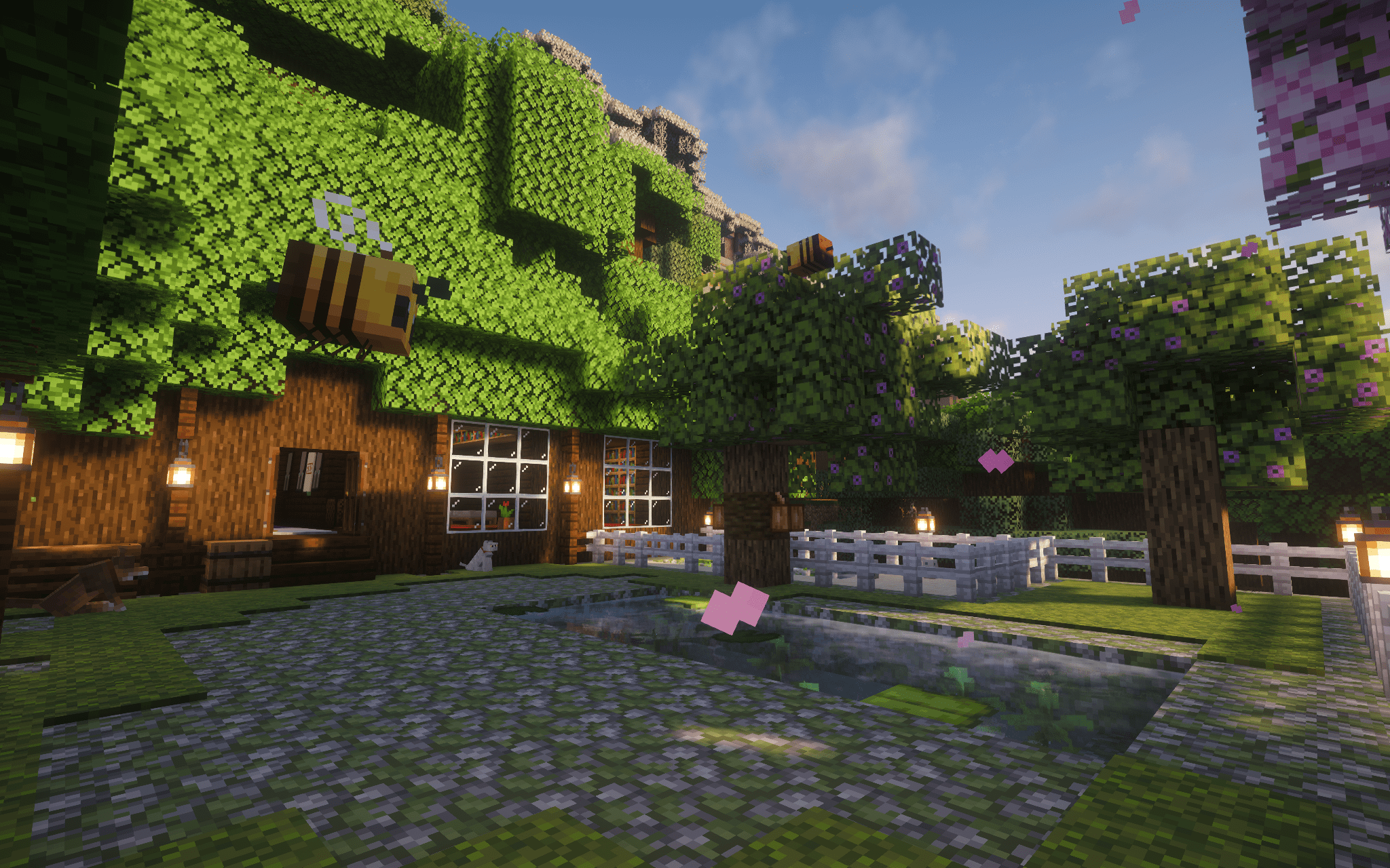 Courtyard view after all the changes