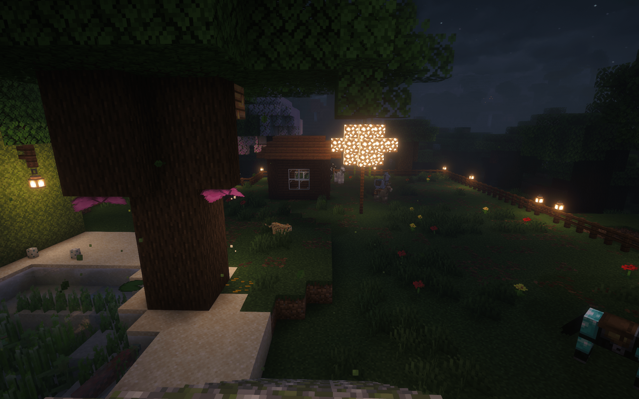 Outside village, first stage