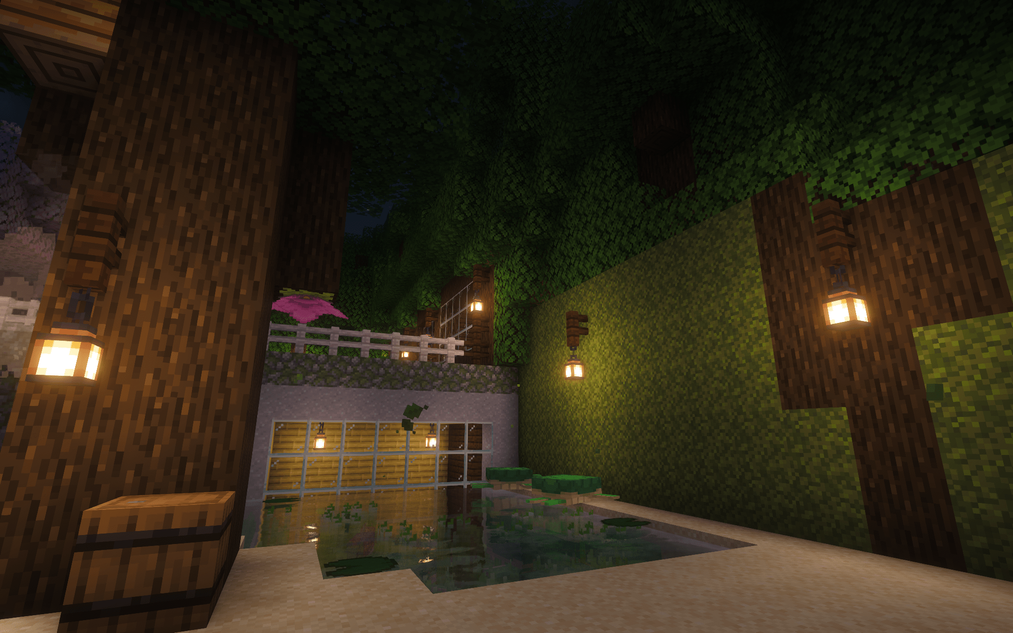 New Salmon/Turtle pond placement, with viewing room